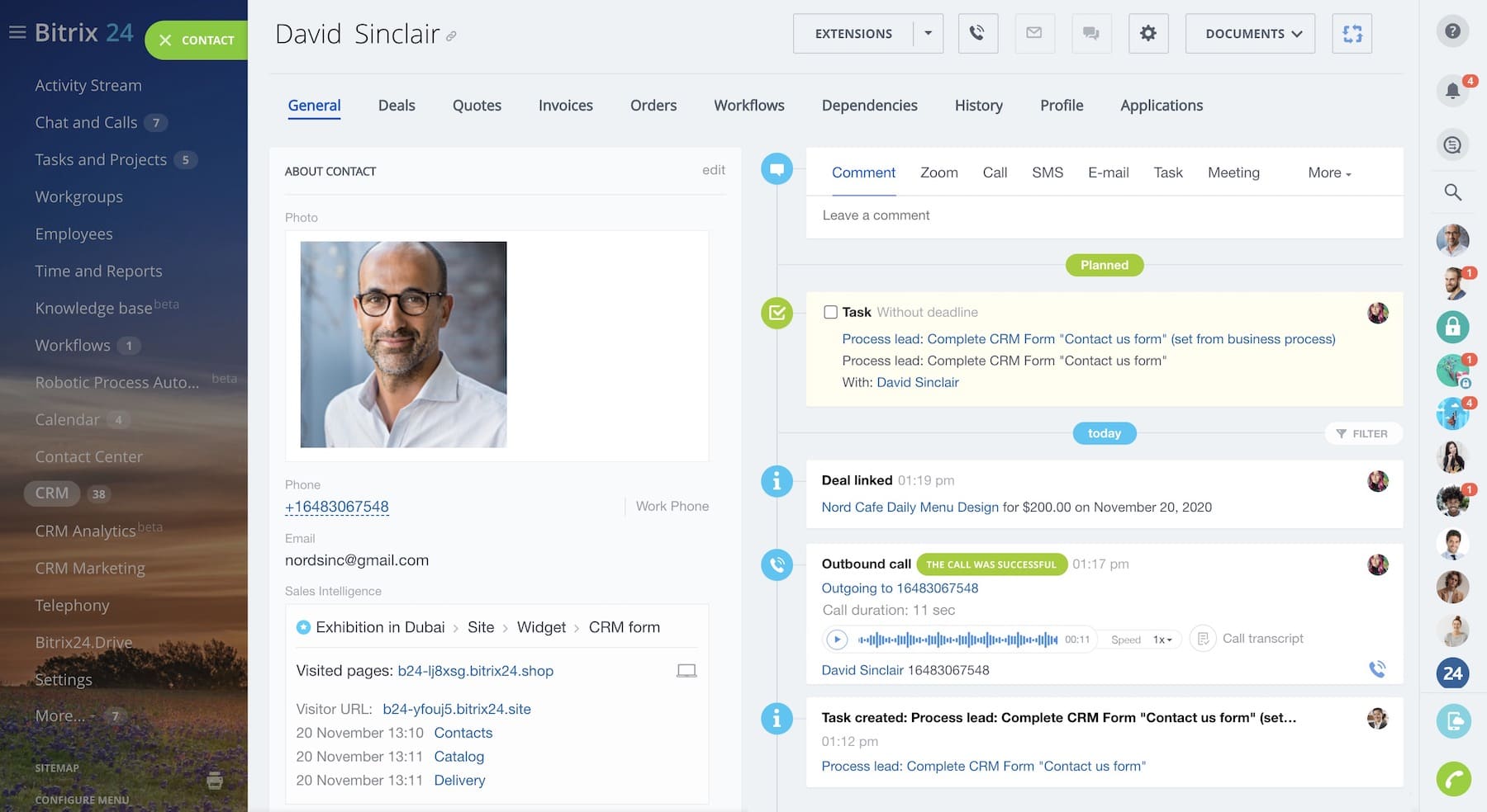 Bitrix24 business VOIP